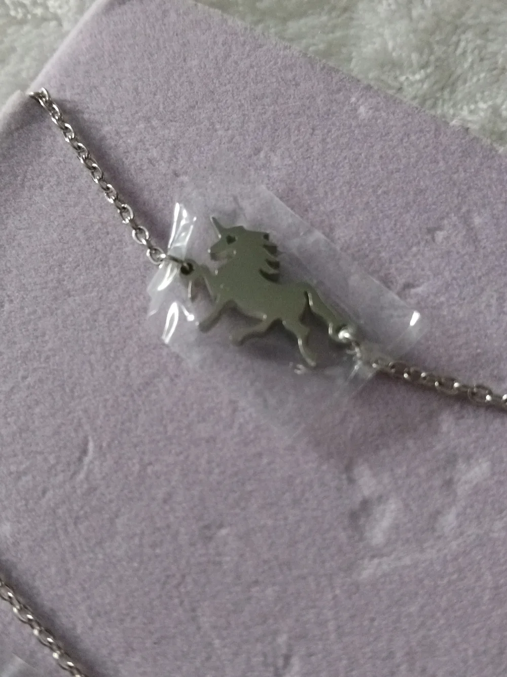 Unicorn Jewelry Set - Necklace & Bracelet & Stud Sparkle CZ Earrings NWT